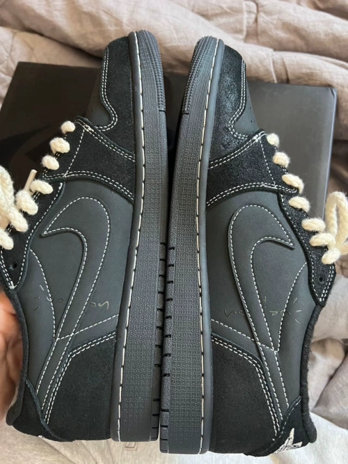 Jordan 1 Retro Low OG SP Travis Scott Black Phantom DM7866-001 review 