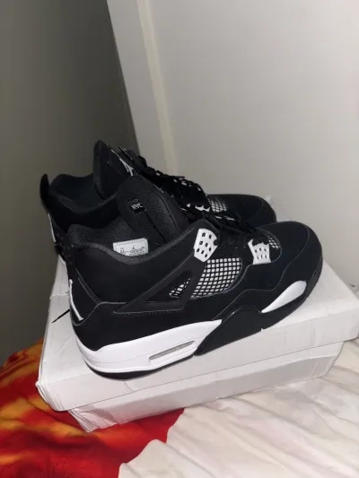 Jordan 4 Retro White Thunder FQ8138-001 review 