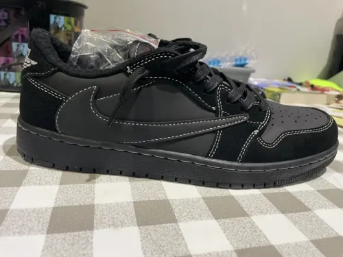 Jordan 1 Retro Low OG SP Travis Scott Black Phantom DM7866-001 review 