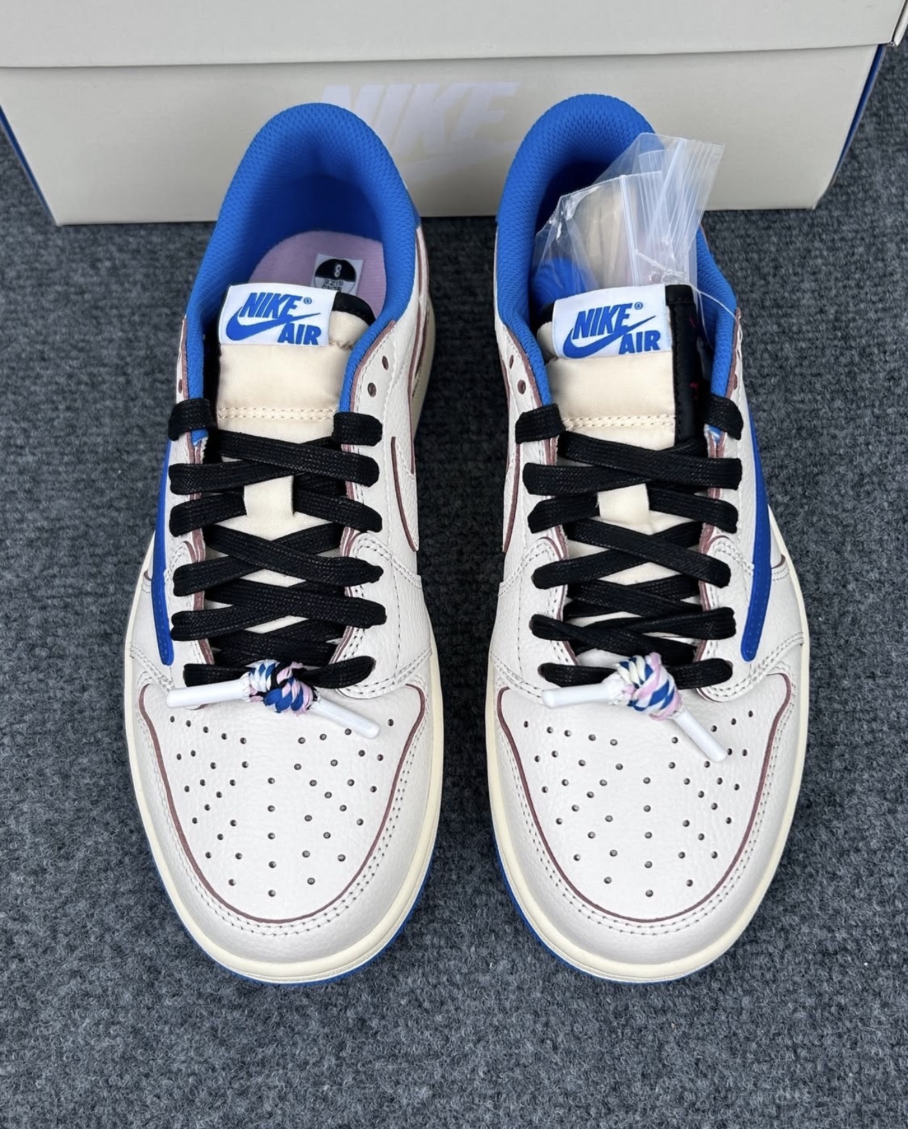 Jordan 1 Retro Low OG SP Fragment x Travis Scott Sail Military Blue DM7866-104 review shellbeck