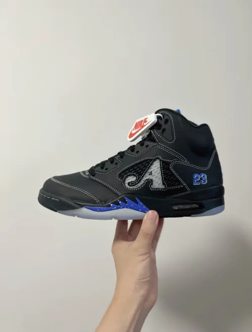 Awake NY x Jordan 5 Retro Black Racer Blue DV4982-004 review 