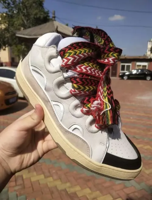 Lanvin Leather Curb White Ivory FM-SKRK11-DRAG-A2000 review 