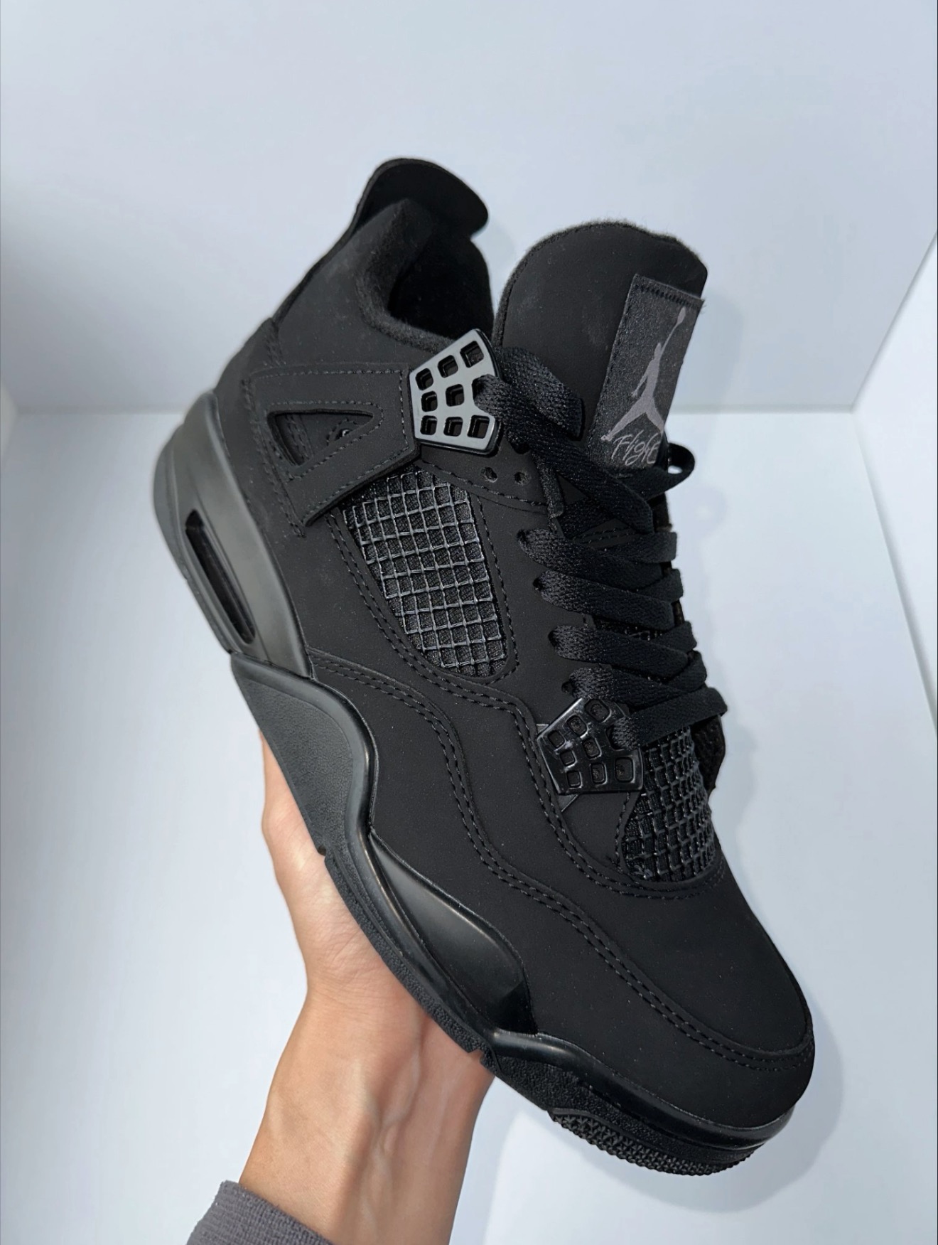 Jordan 4 Retro Black Cat (2025) FV5029-010 review opalite