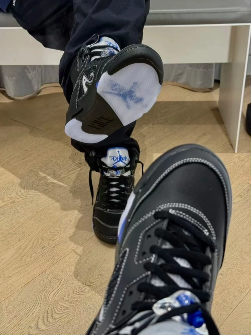 Awake NY x Jordan 5 Retro Black Racer Blue DV4982-004 review 
