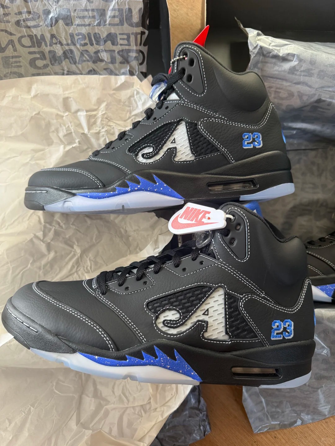 Awake NY x Jordan 5 Retro Black Racer Blue DV4982-004 review Mike