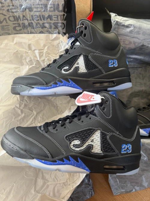 Awake NY x Jordan 5 Retro Black Racer Blue DV4982-004 review 