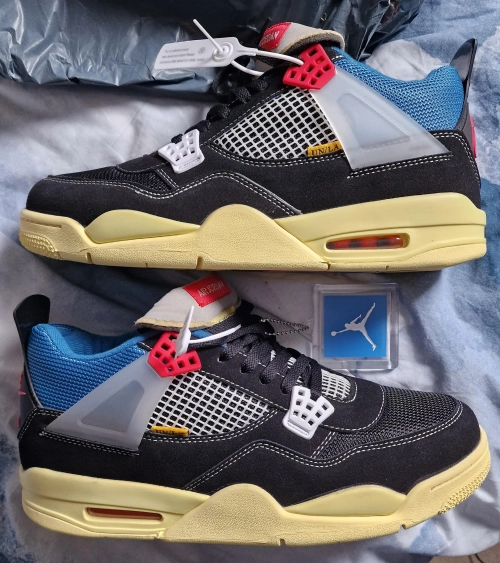 Jordan 4 Retro Union Off Noir DC9533-001 review 