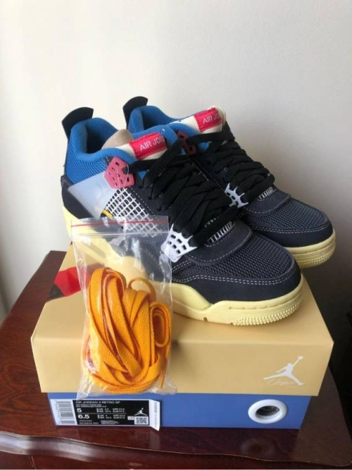 Jordan 4 Retro Union Off Noir DC9533-001 review 