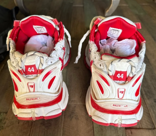 Balenciaga Runner Sneaker White Red 677403 W3RB2 9060 review Vivian
