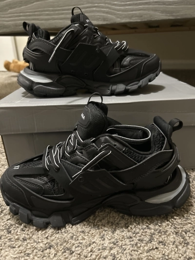 Balenciaga Track LED Black 555032 W1GB7 1000 review 