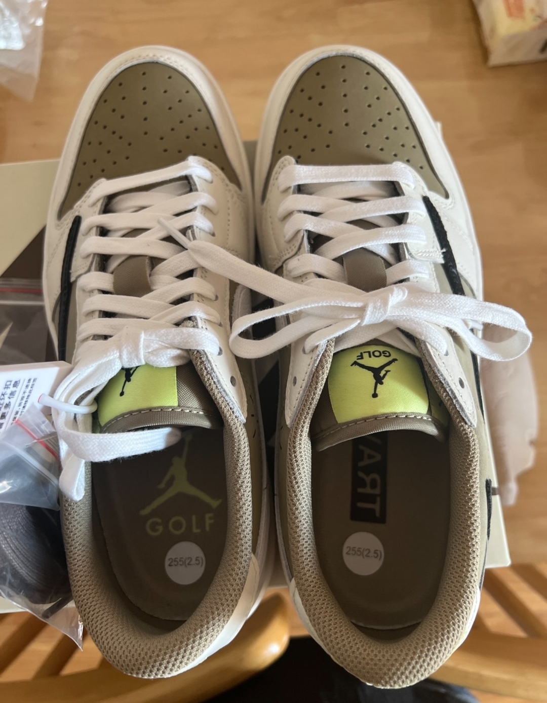 Jordan 1 Retro Low Golf Travis Scott Neutral Olive FZ3124-200 review Hugo Becker