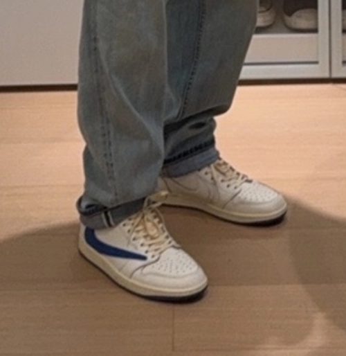 Jordan 1 Retro Low OG SP Fragment x Travis Scott Sail Military Blue DM7866-104 review 
