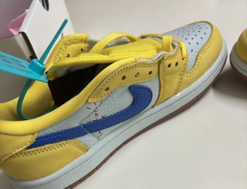 Jordan 1 Retro Low OG SP Travis Scott Canary DZ4137-700 review 