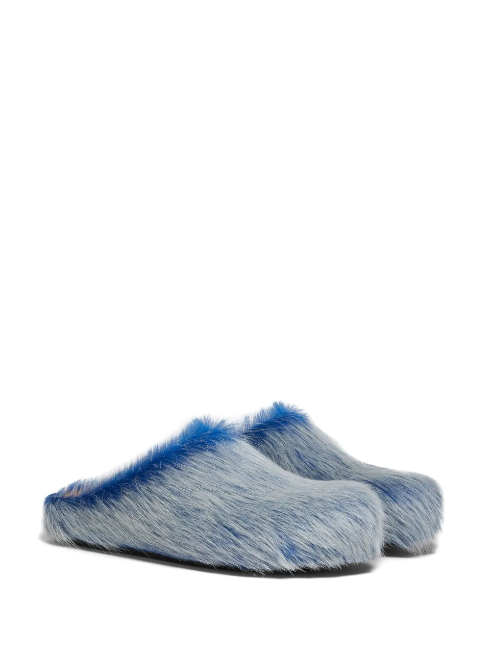 Marni Calf Hair Clogs Blue SBMR000600P8006
