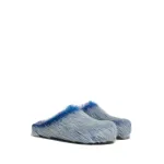 Marni Calf Hair Clogs Blue SBMR000600P8006