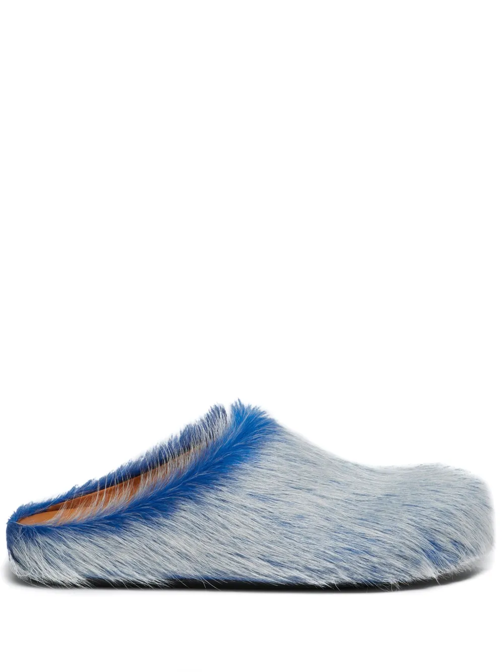 Marni Calf Hair Clogs Blue SBMR000600P8006