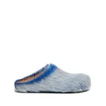 Marni Calf Hair Clogs Blue SBMR000600P8006