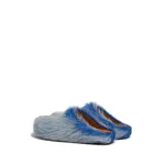 Marni Calf Hair Clogs Blue SBMR000600P8006
