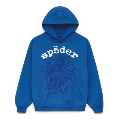 Sp5der Websuit Hoodie Blue YZ EG424 01