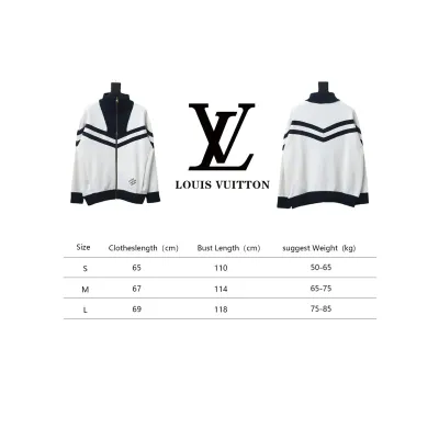 Louis Vuitton Striped Stand Collar Zip-Up Wool Jacket 02