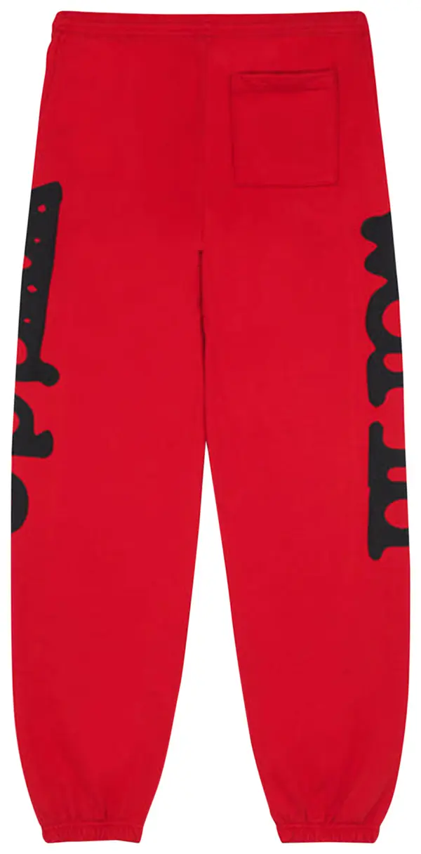 Sp5der Beluga Sweatpants 'Red/Black'