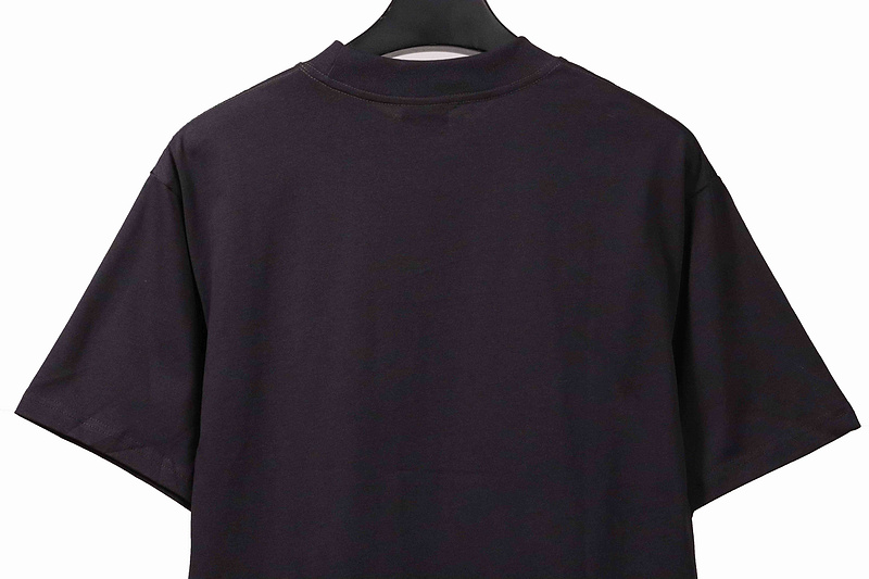 Balenciaga Blurred Coke Printed Short Sleeve Navy