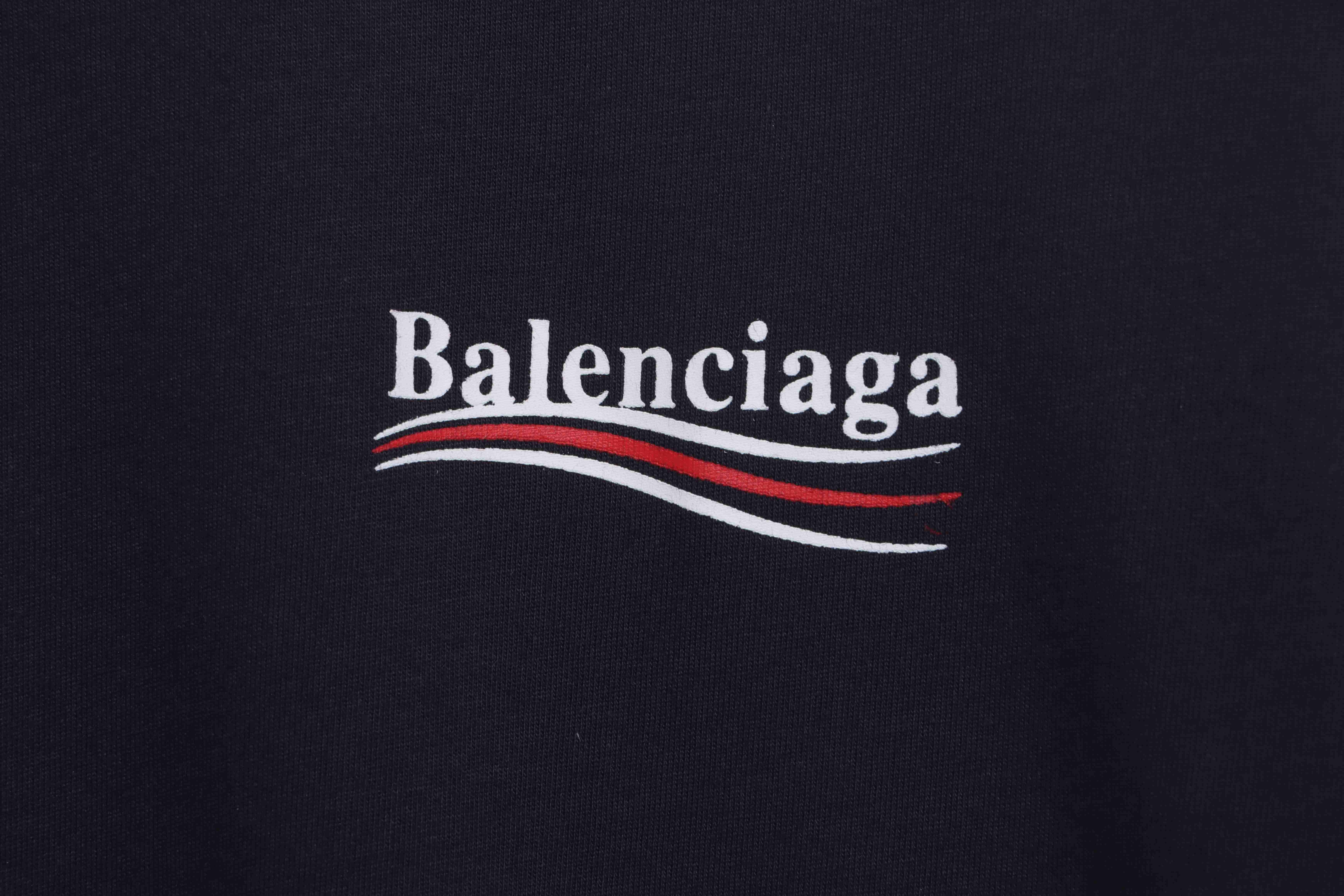 Balenciaga Coke Print Short Sleeve Black