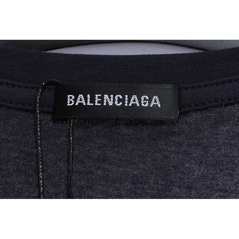 Balenciaga Coke Print Short Sleeve Black