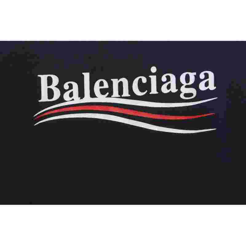 Balenciaga Coke Print Short Sleeve Black