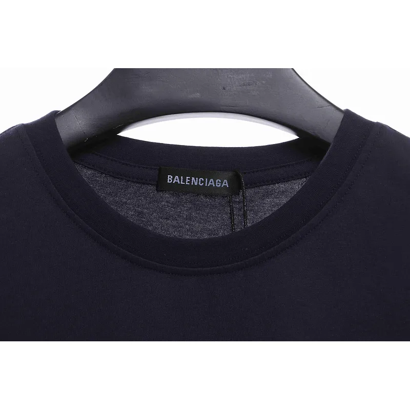 Balenciaga Coke Print Short Sleeve Black