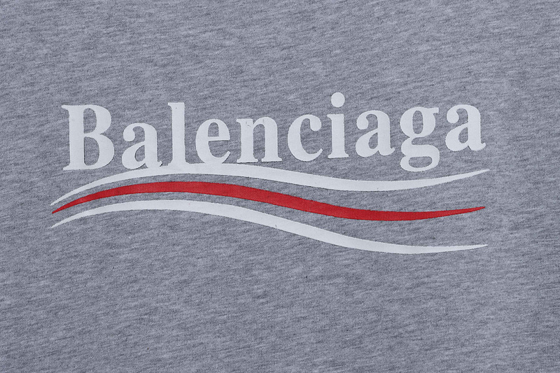 Balenciaga Coke Print Short Sleeve Grey