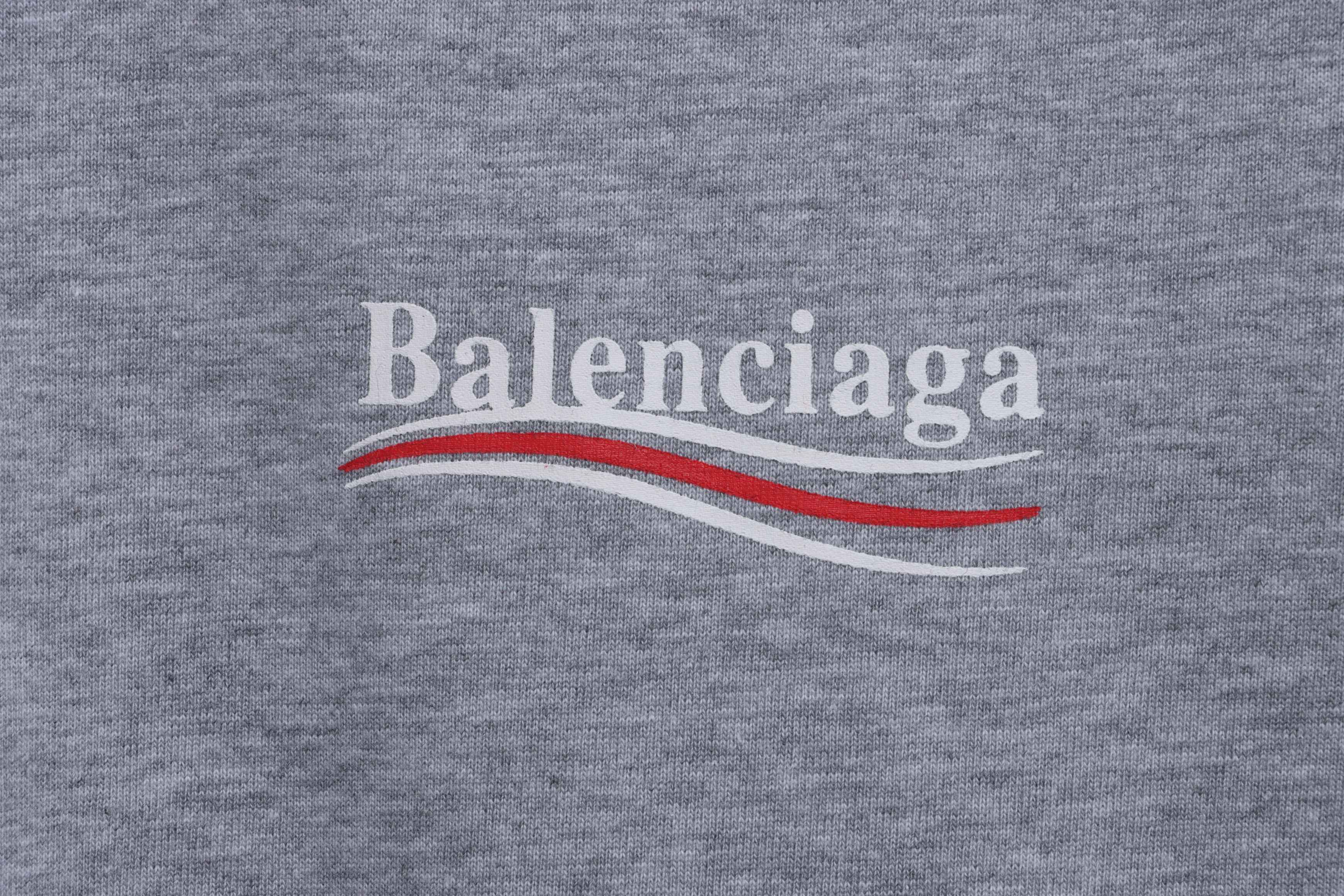 Balenciaga Coke Print Short Sleeve Grey