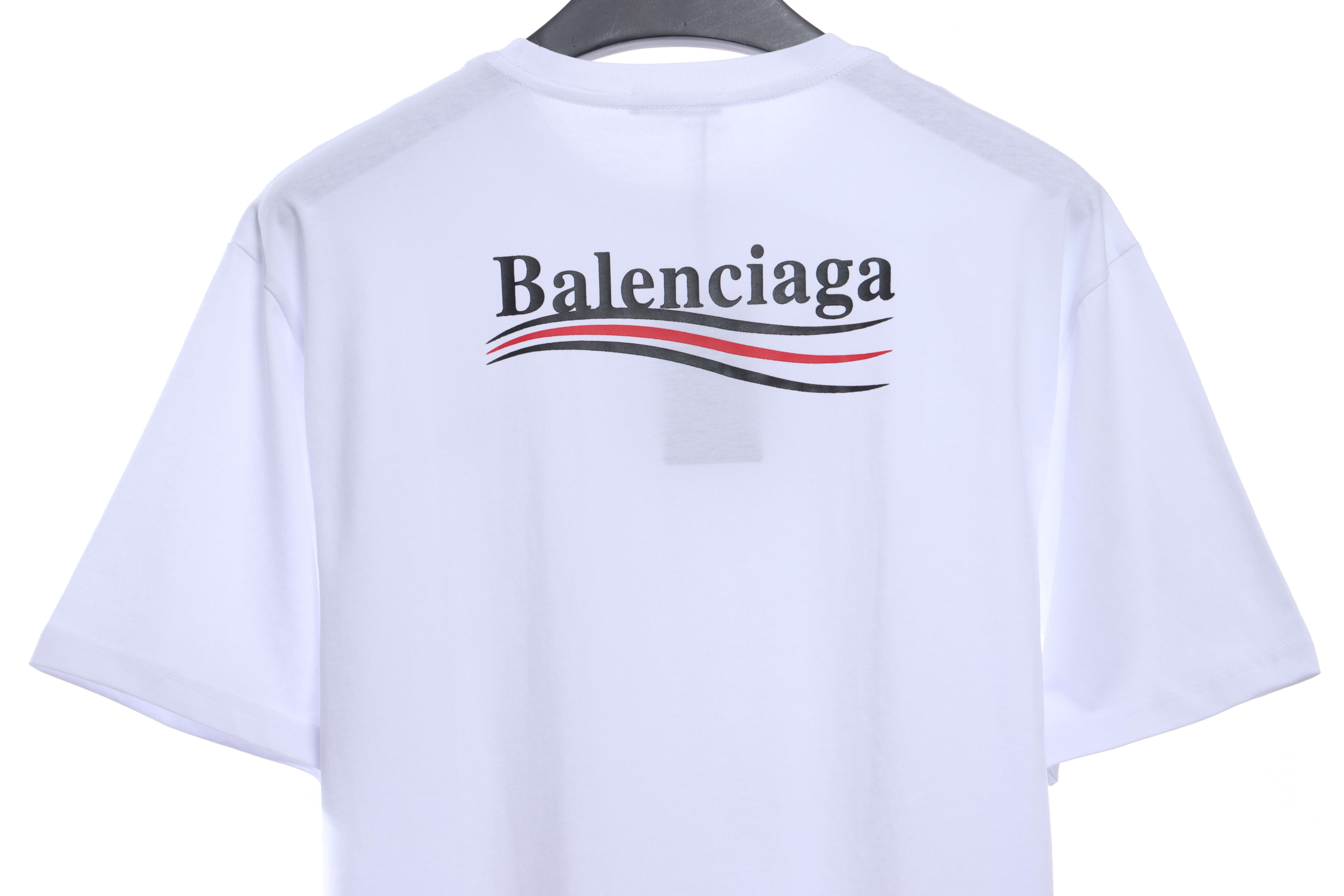 Balenciaga Coke Print Short Sleeve White