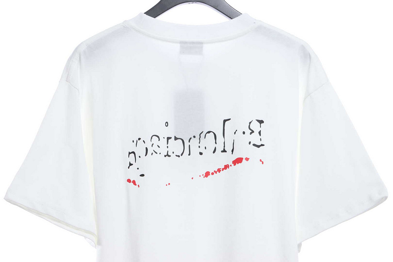 Balenciaga damaged coke wave short-sleeve white