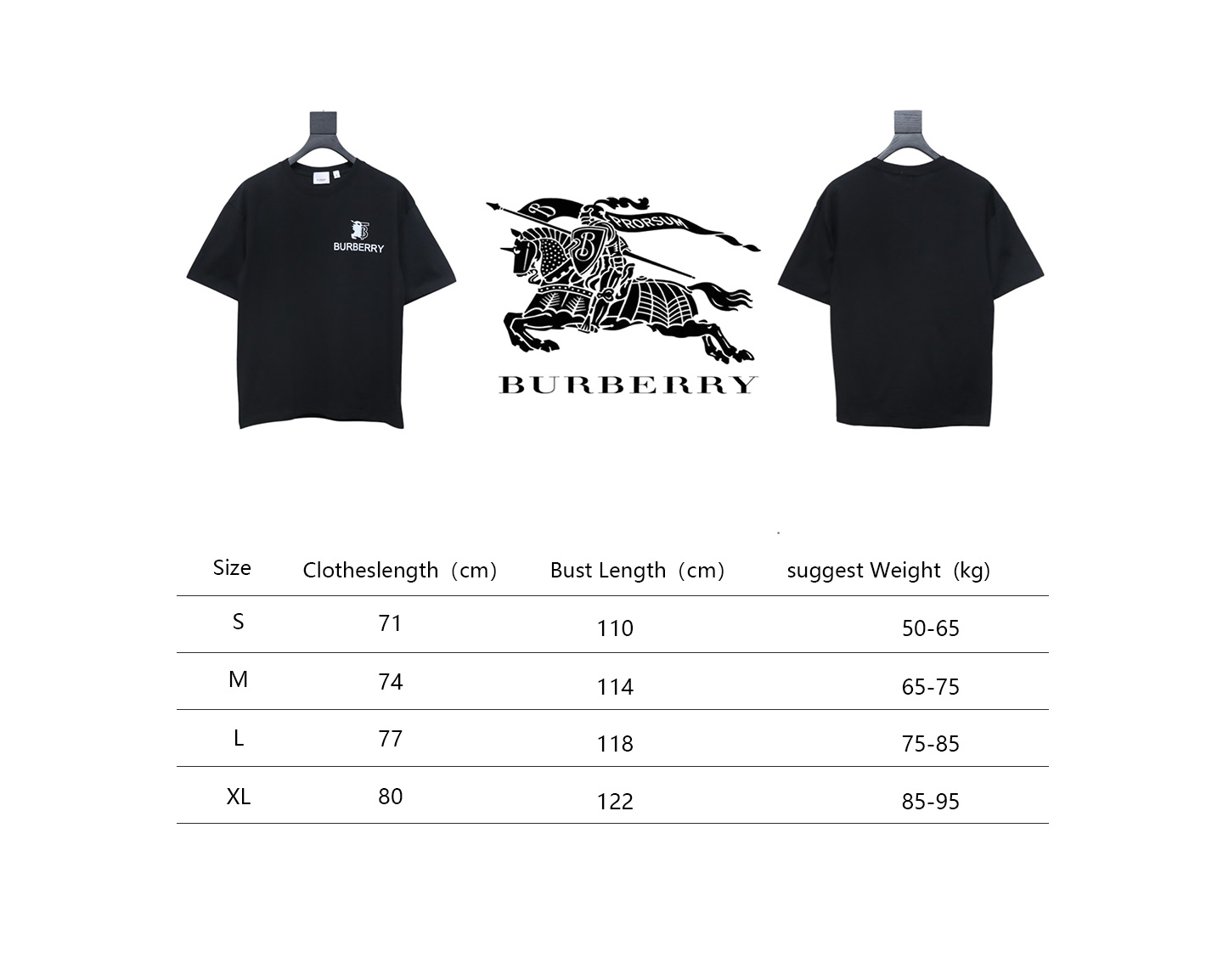 PK God Batch Burberry Spliced ​​War Horse Short Sleeve T-Shirt