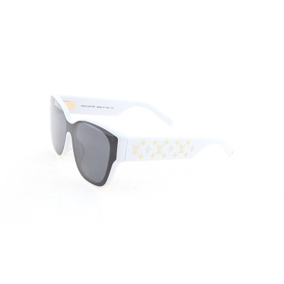 Louis Vuitton Black sunglasses white frame 02