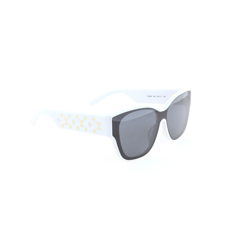 Louis Vuitton Black sunglasses white frame