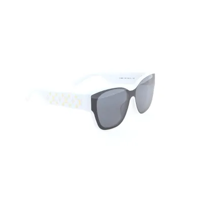 Louis Vuitton Black sunglasses white frame 01