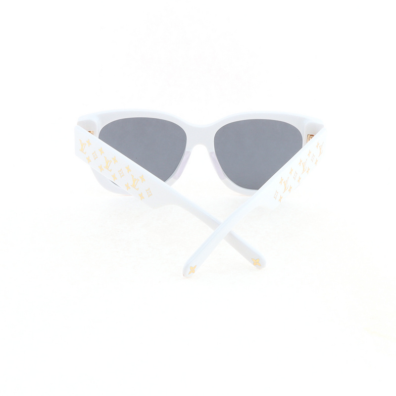 Louis Vuitton Black sunglasses white frame