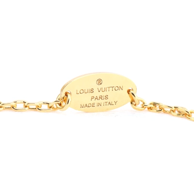 Louis Vuitton Diamond Metal Crystal Necklace 02