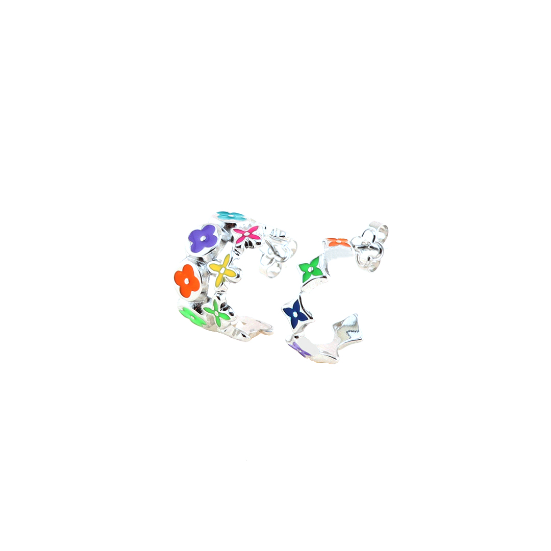 Louis Vuitton Floral enamel earrings