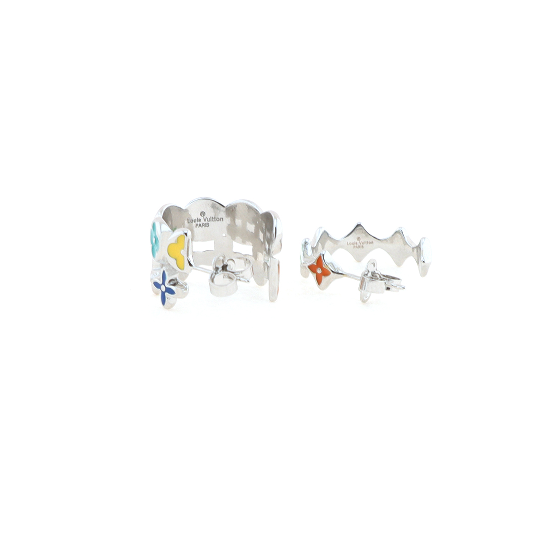 Louis Vuitton Floral enamel earrings