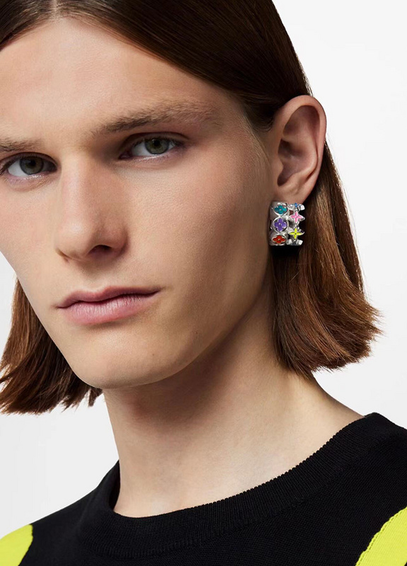 Louis Vuitton Floral enamel earrings