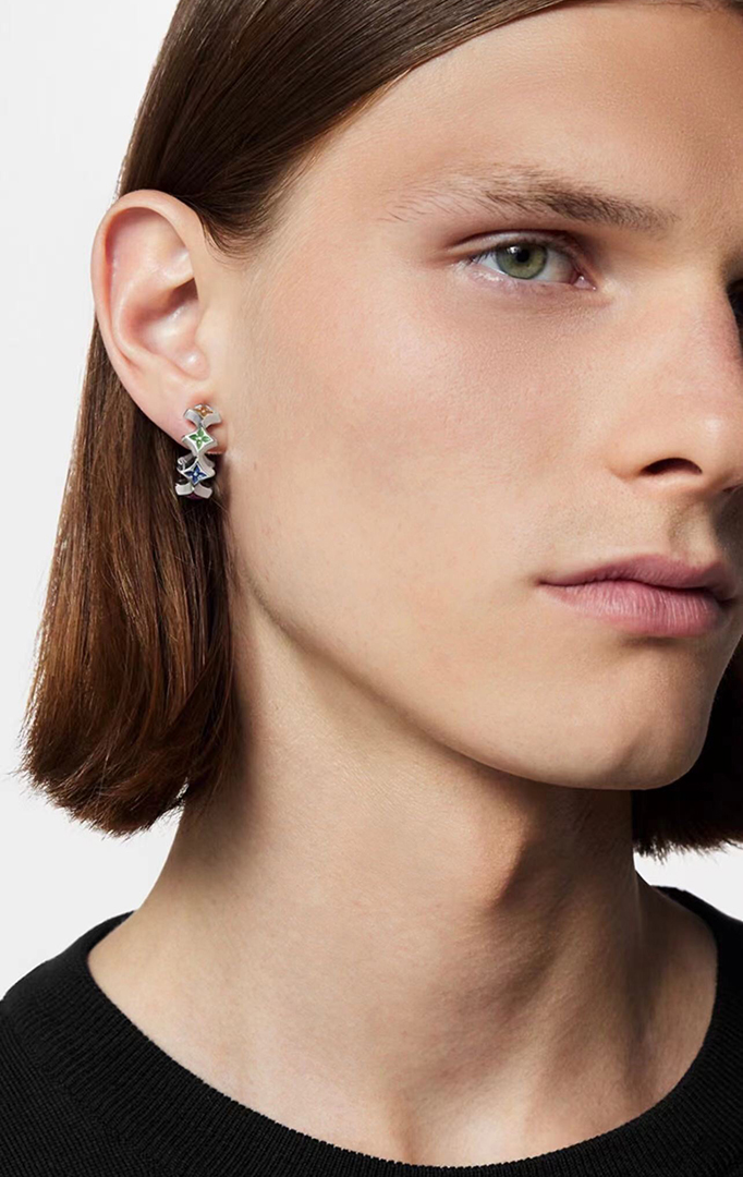 Louis Vuitton Floral enamel earrings