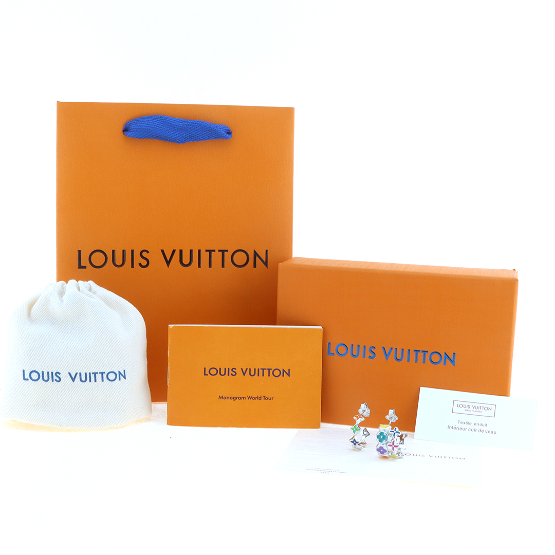 Louis Vuitton Floral enamel earrings