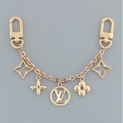 Louis Vuitton Floral logo charm gold 01