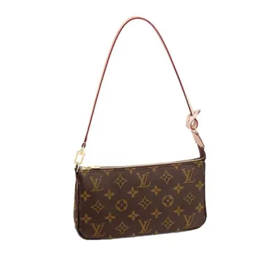 Louis Vuitton Hemp General Old Flower Zipper Underarm Bag 01