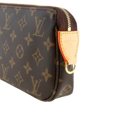 Louis Vuitton Hemp General Old Flower Zipper Underarm Bag 02