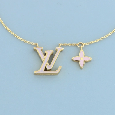 Louis Vuitton pink necklace 01