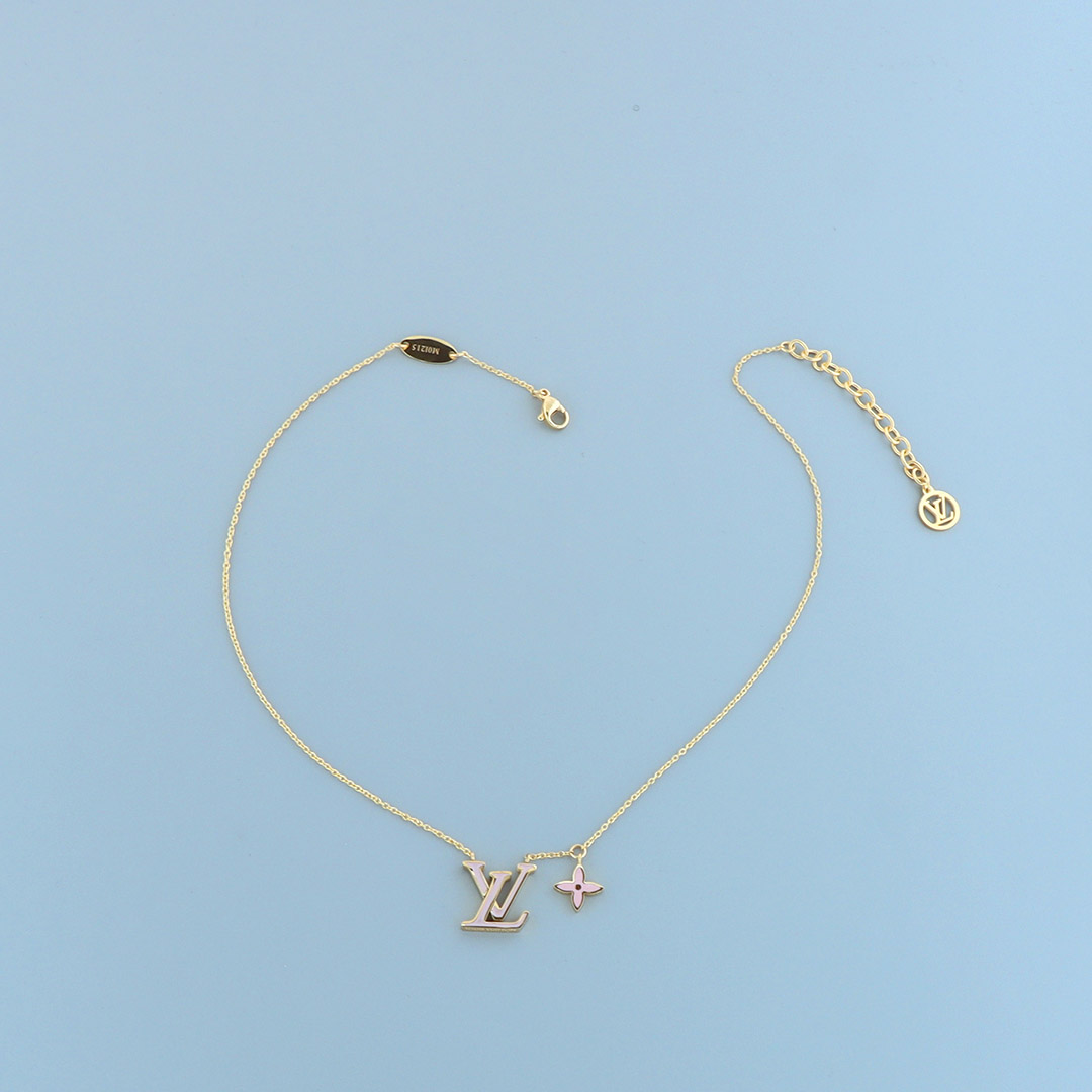 Louis Vuitton pink necklace